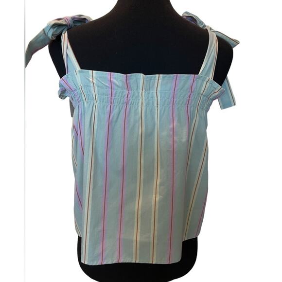 New ~ OPEN EDIT ~ Nordstrom 100% Cotton Poplin Top Small ~ - Picture 3 of 7
